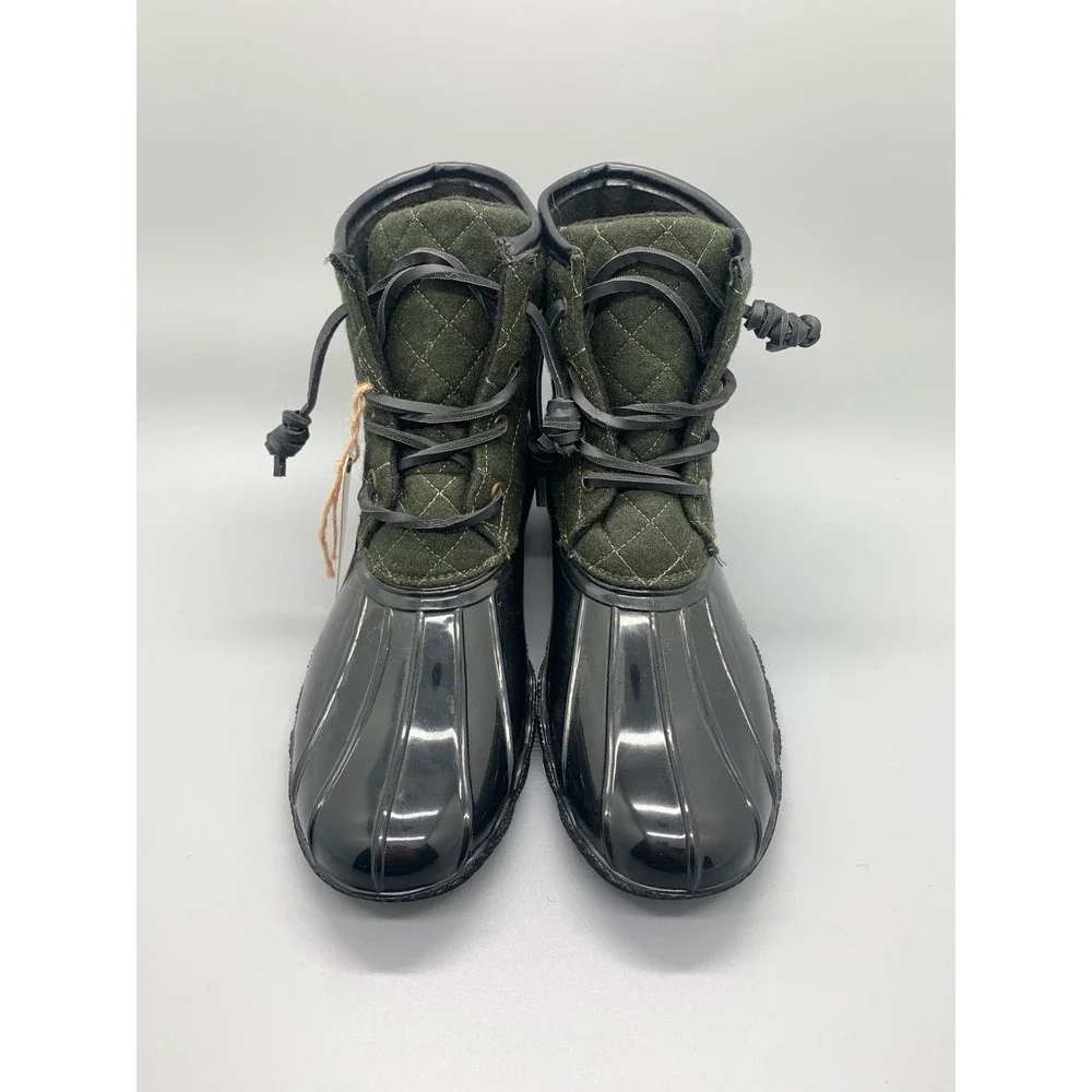 Seven7 green quilted